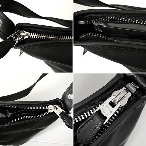 Coach Peanuts Snoopy Bleecker Duffle - Black Leather Crossbody Shoulder Limited - Picture 14 of 16